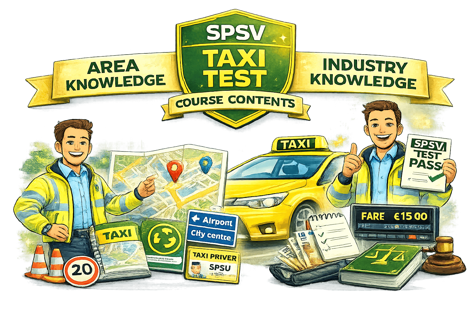 Taxi Driver Test Course Content